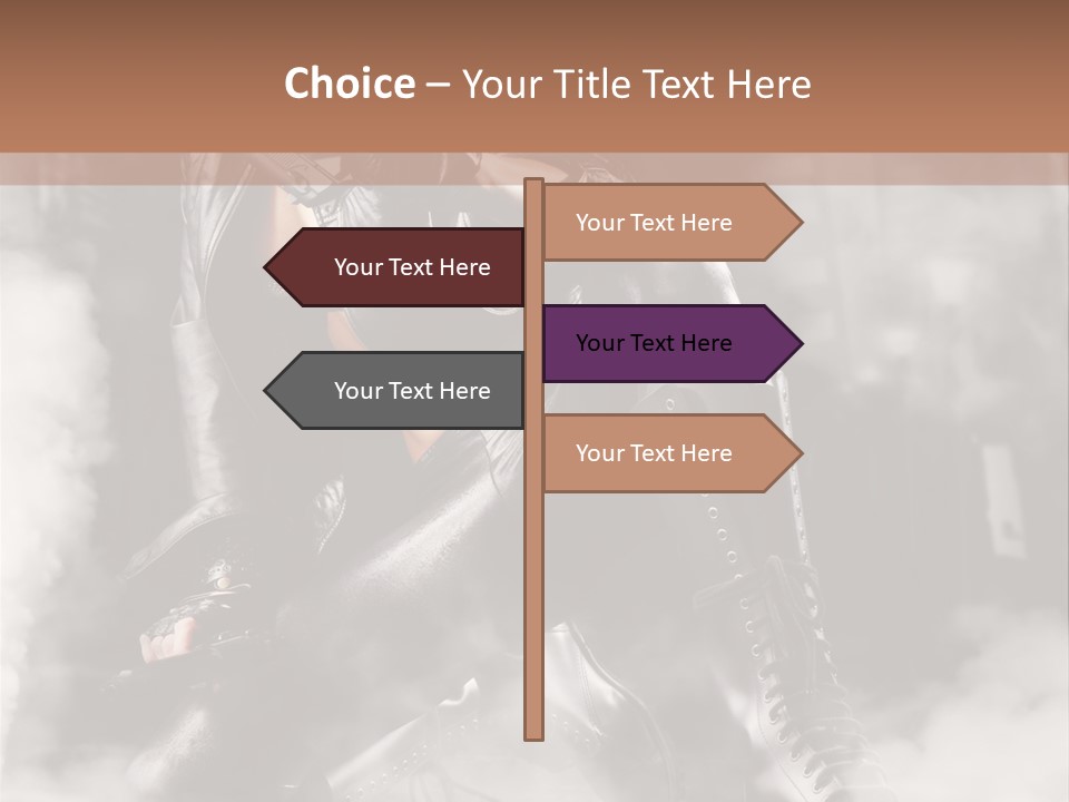 Gun N Girl PowerPoint Template