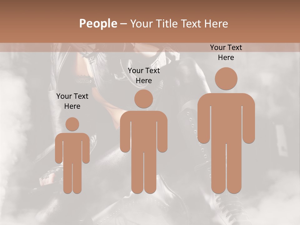 Gun N Girl PowerPoint Template