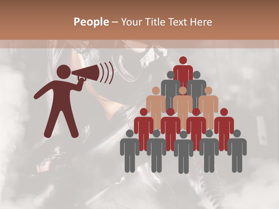 Gun N Girl PowerPoint Template