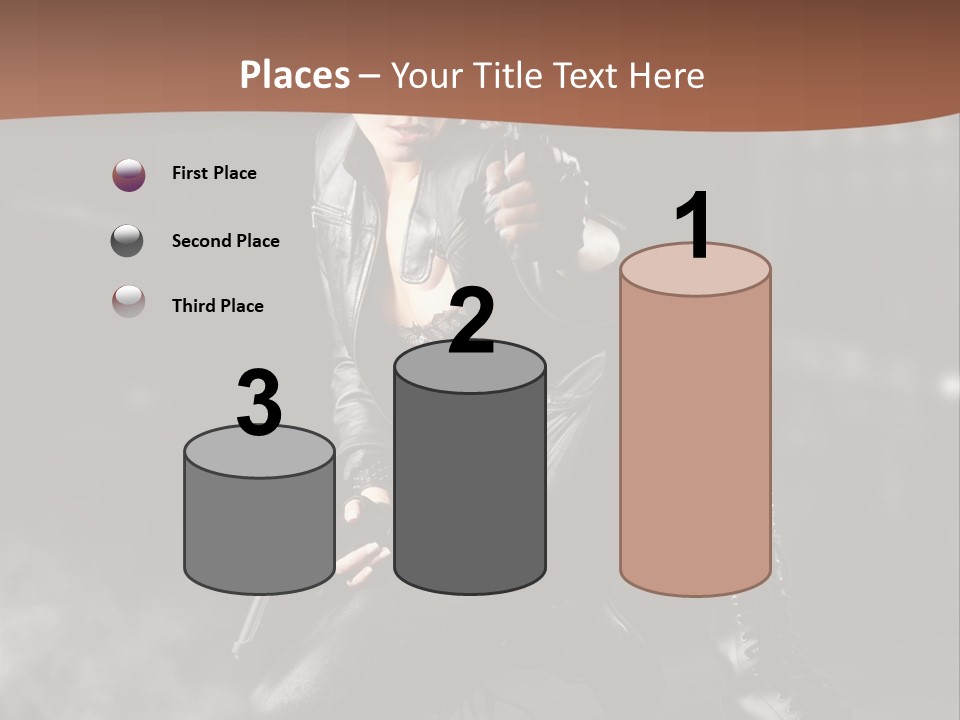 Girl Holding Gun PowerPoint Template