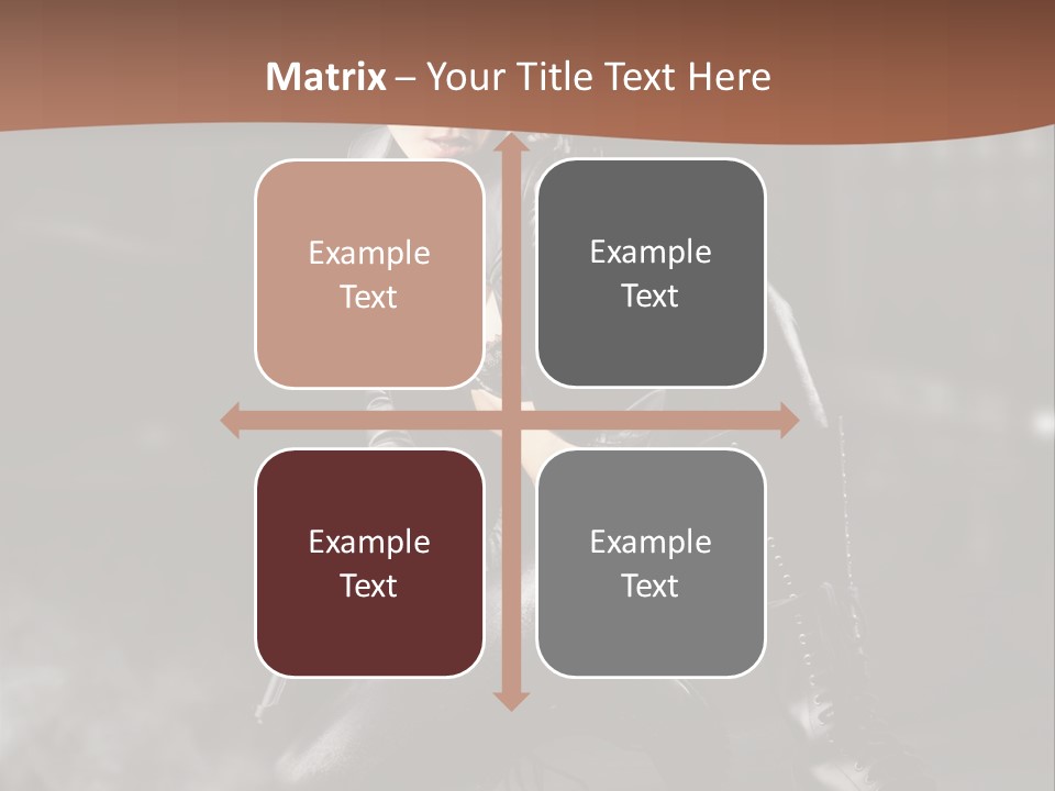 Girl Holding Gun PowerPoint Template