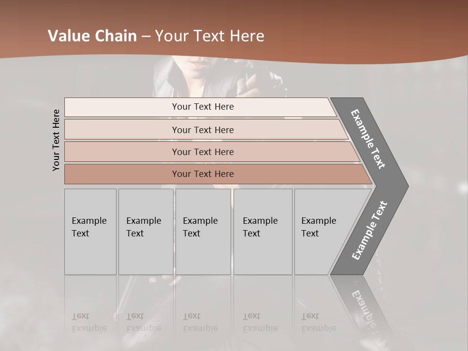 Girl Holding Gun PowerPoint Template