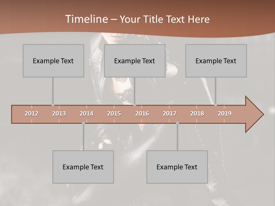 Girl Holding Gun PowerPoint Template