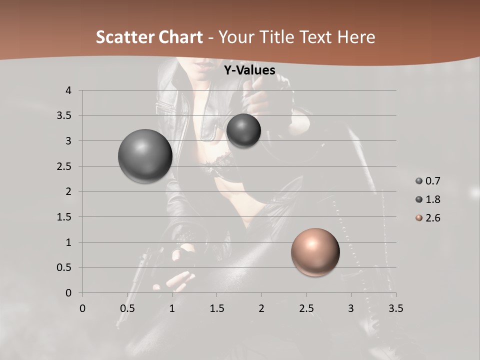 Girl Holding Gun PowerPoint Template