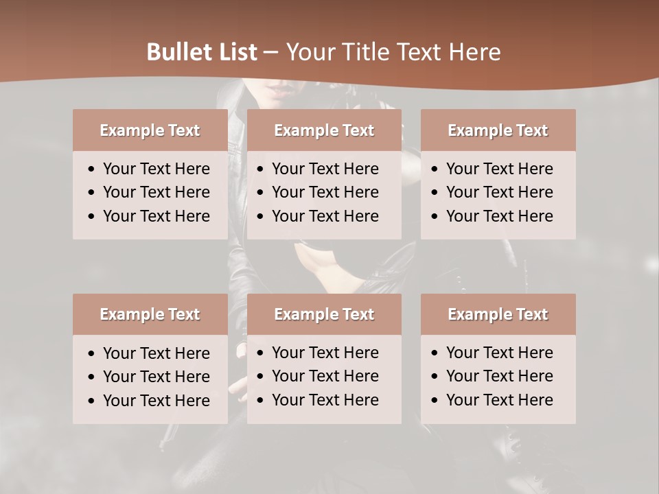 Girl Holding Gun PowerPoint Template