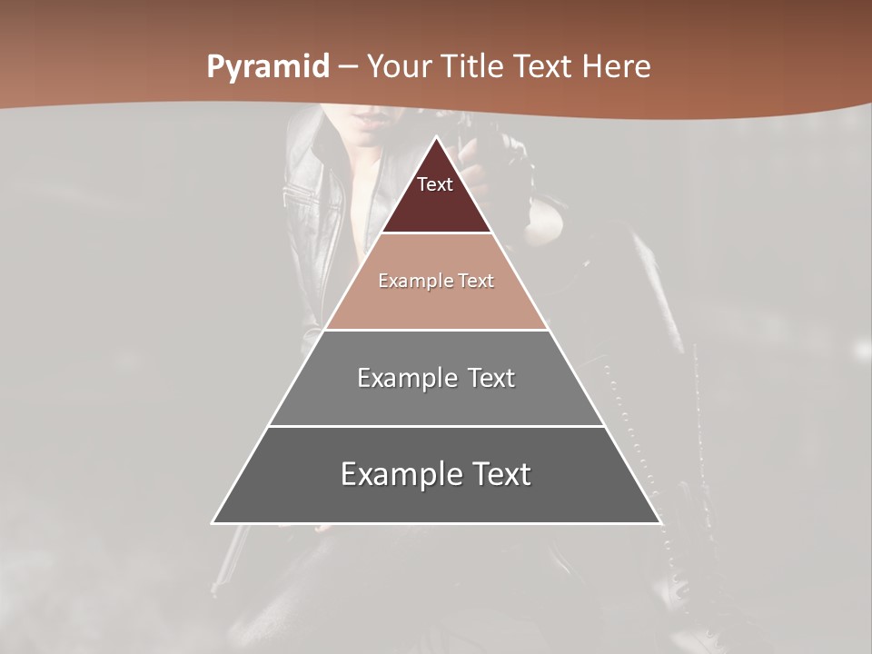 Girl Holding Gun PowerPoint Template