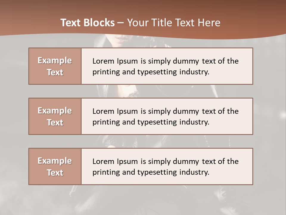 Girl Holding Gun PowerPoint Template