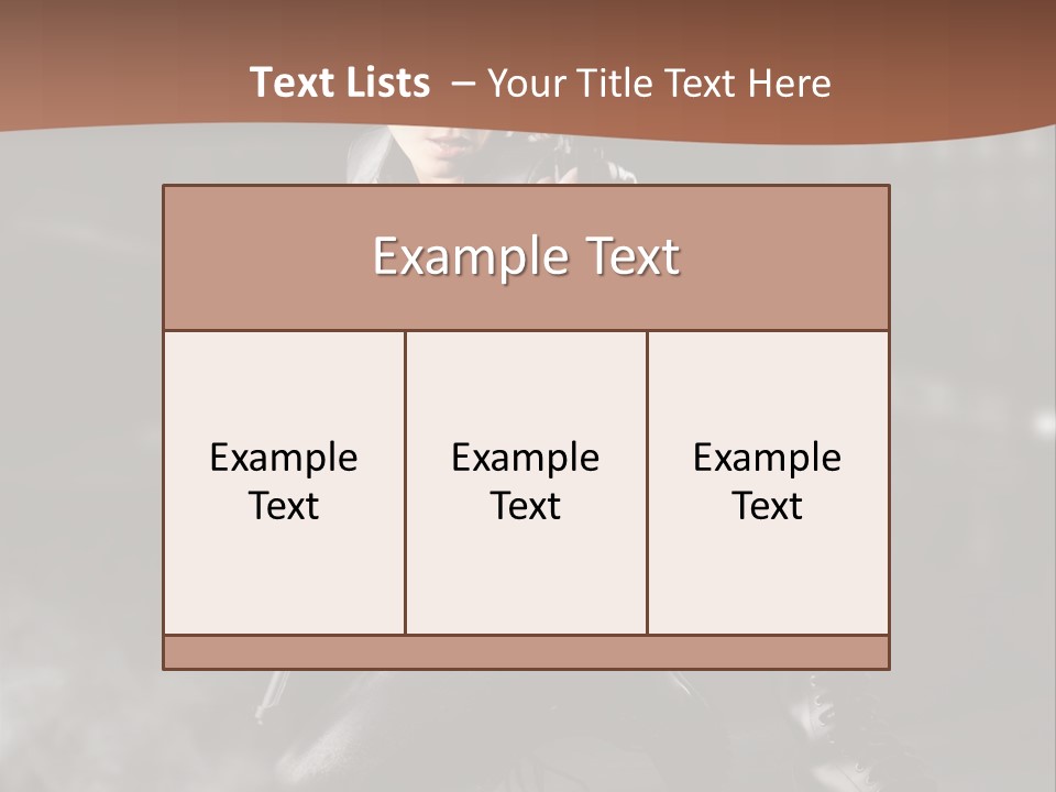 Girl Holding Gun PowerPoint Template
