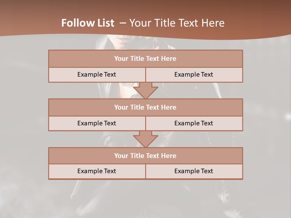 Girl Holding Gun PowerPoint Template