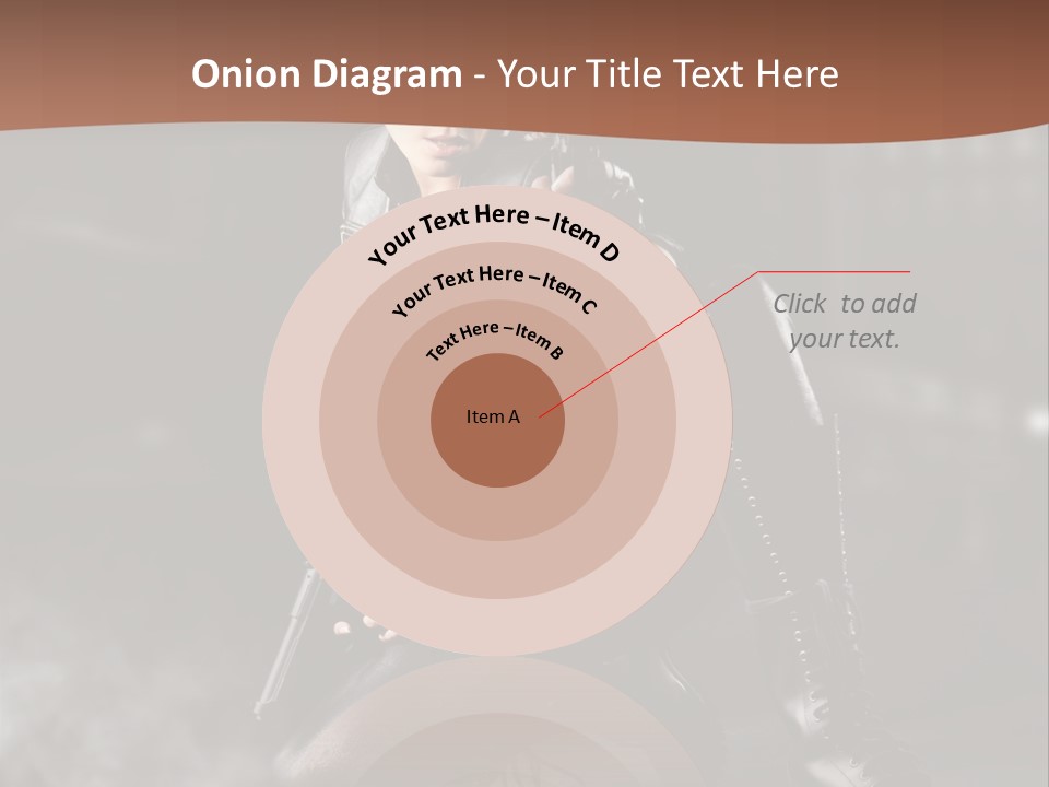 Girl Holding Gun PowerPoint Template