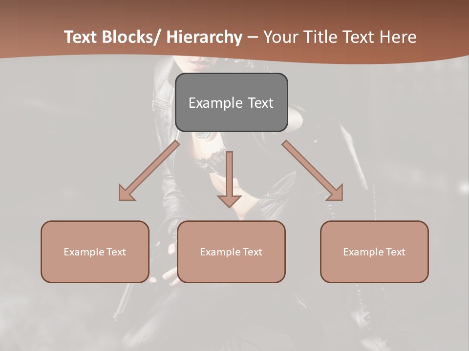 Girl Holding Gun PowerPoint Template