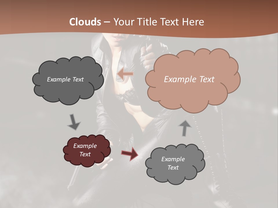 Girl Holding Gun PowerPoint Template