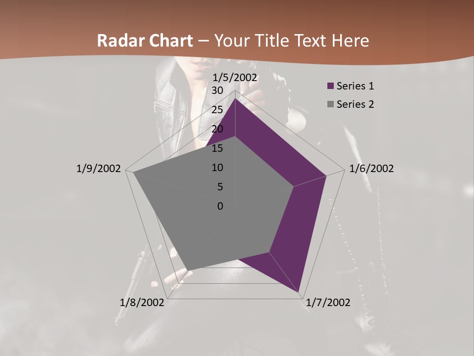 Girl Holding Gun PowerPoint Template