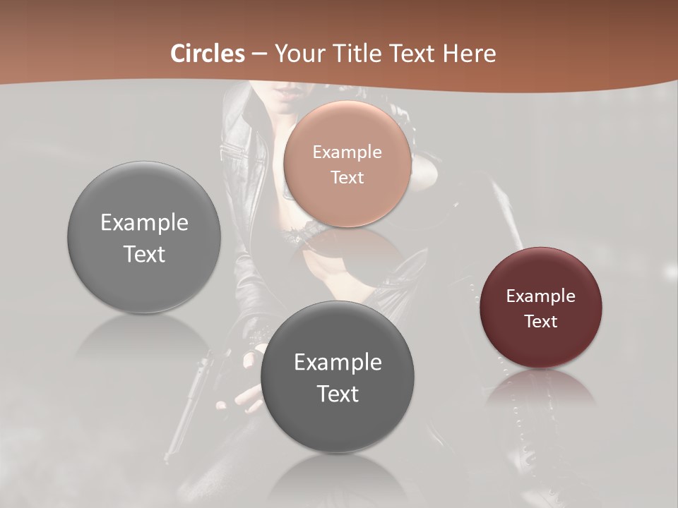 Girl Holding Gun PowerPoint Template