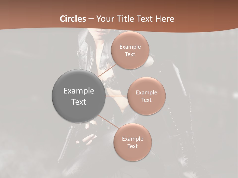 Girl Holding Gun PowerPoint Template