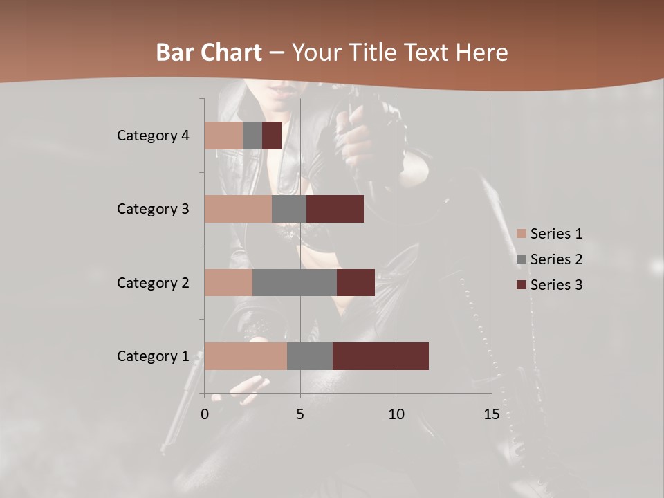 Girl Holding Gun PowerPoint Template