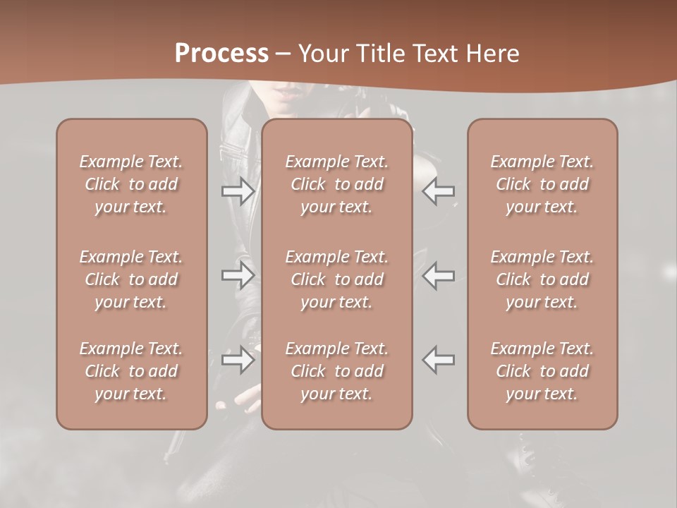 Girl Holding Gun PowerPoint Template
