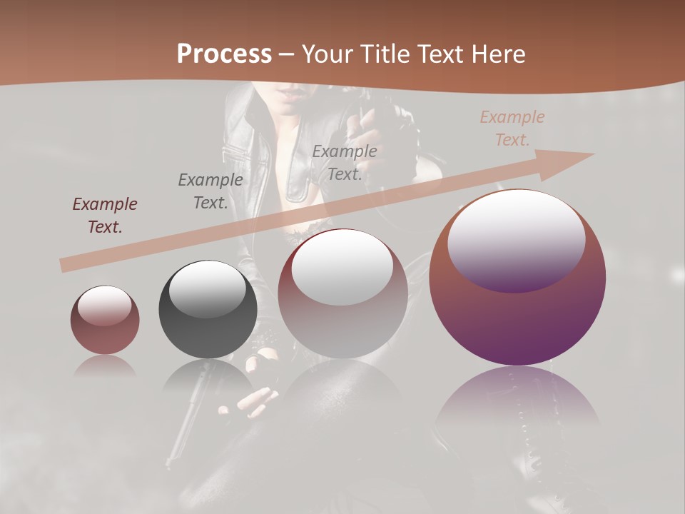 Girl Holding Gun PowerPoint Template