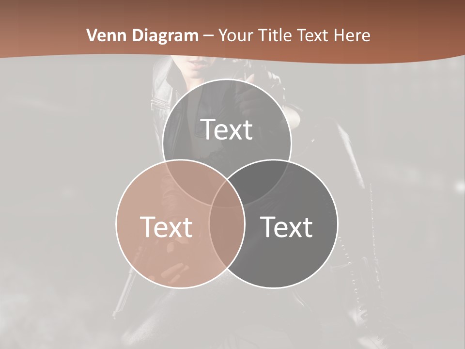 Girl Holding Gun PowerPoint Template