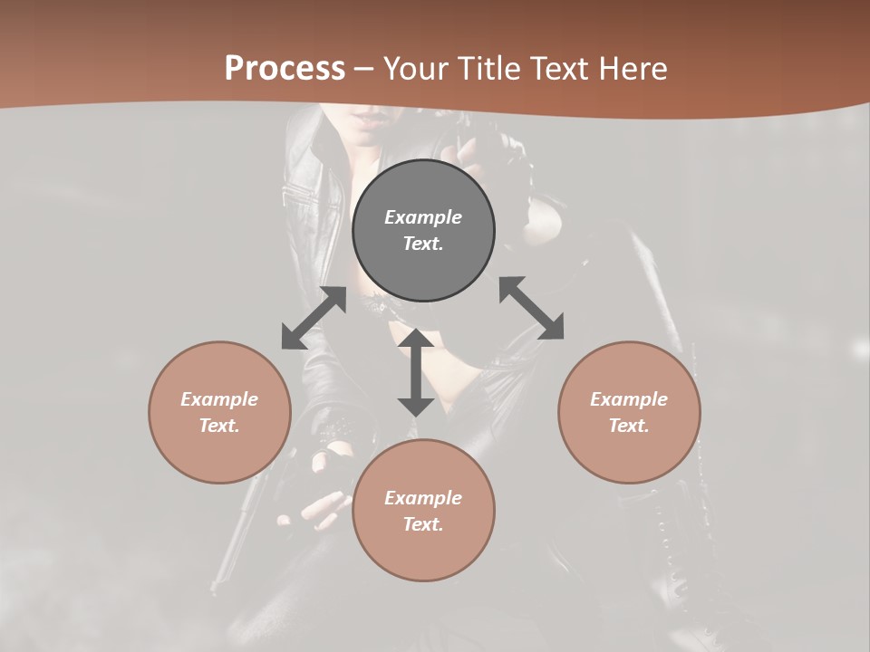 Girl Holding Gun PowerPoint Template