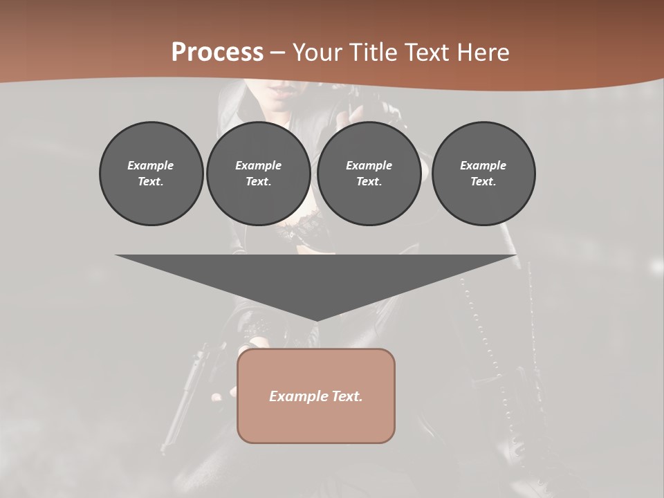 Girl Holding Gun PowerPoint Template