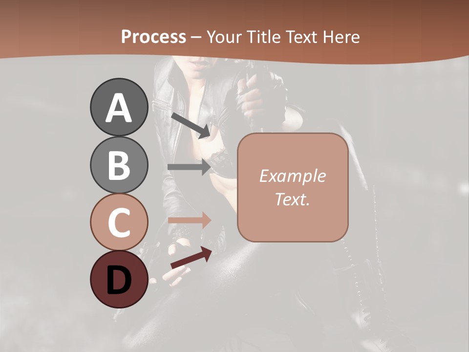 Girl Holding Gun PowerPoint Template