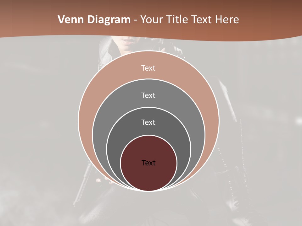 Girl Holding Gun PowerPoint Template