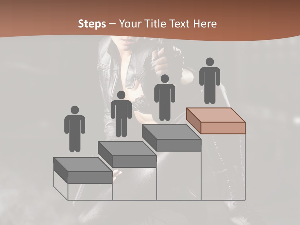 Girl Holding Gun PowerPoint Template