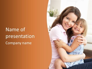 Mother And Daughter PowerPoint Template