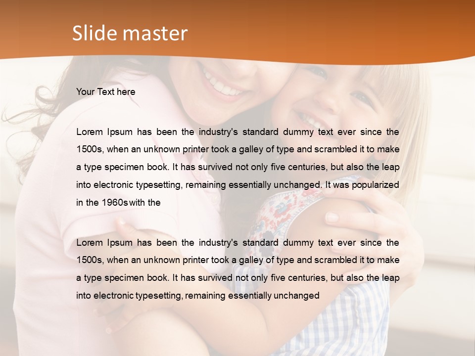 Mother And Daughter PowerPoint Template