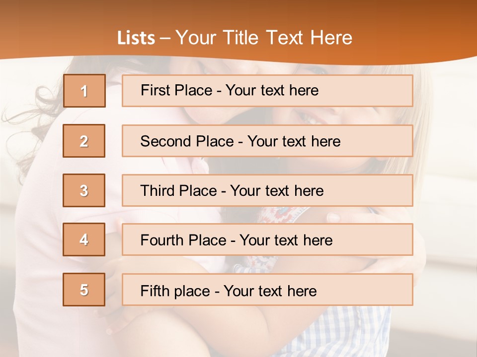 Mother And Daughter PowerPoint Template