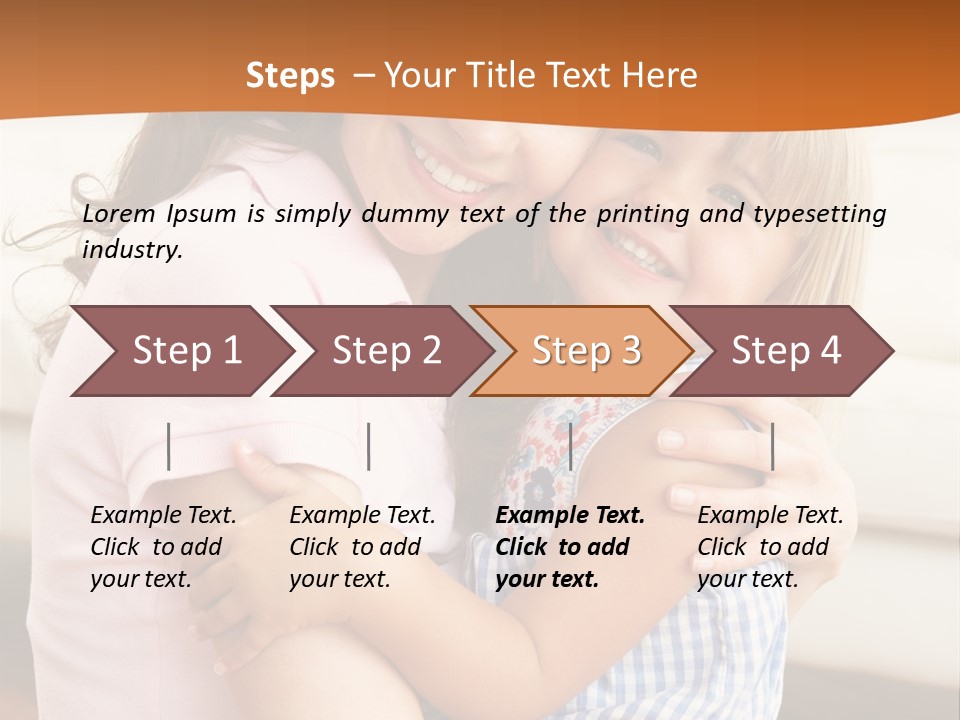 Mother And Daughter PowerPoint Template