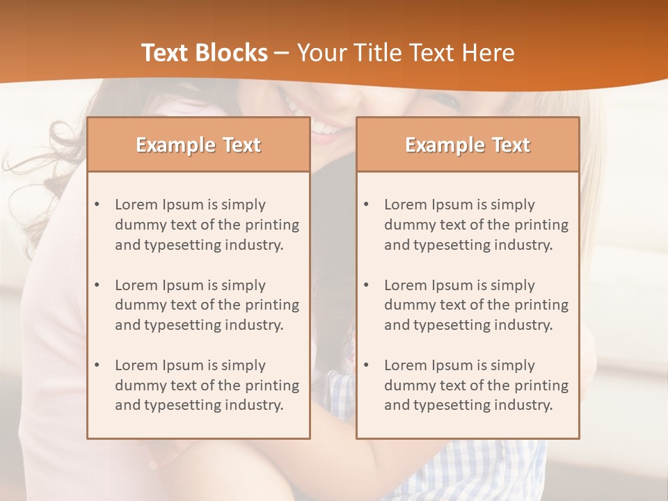Mother And Daughter PowerPoint Template