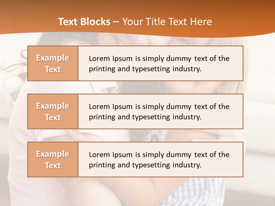 Mother And Daughter PowerPoint Template