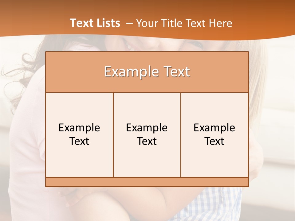 Mother And Daughter PowerPoint Template