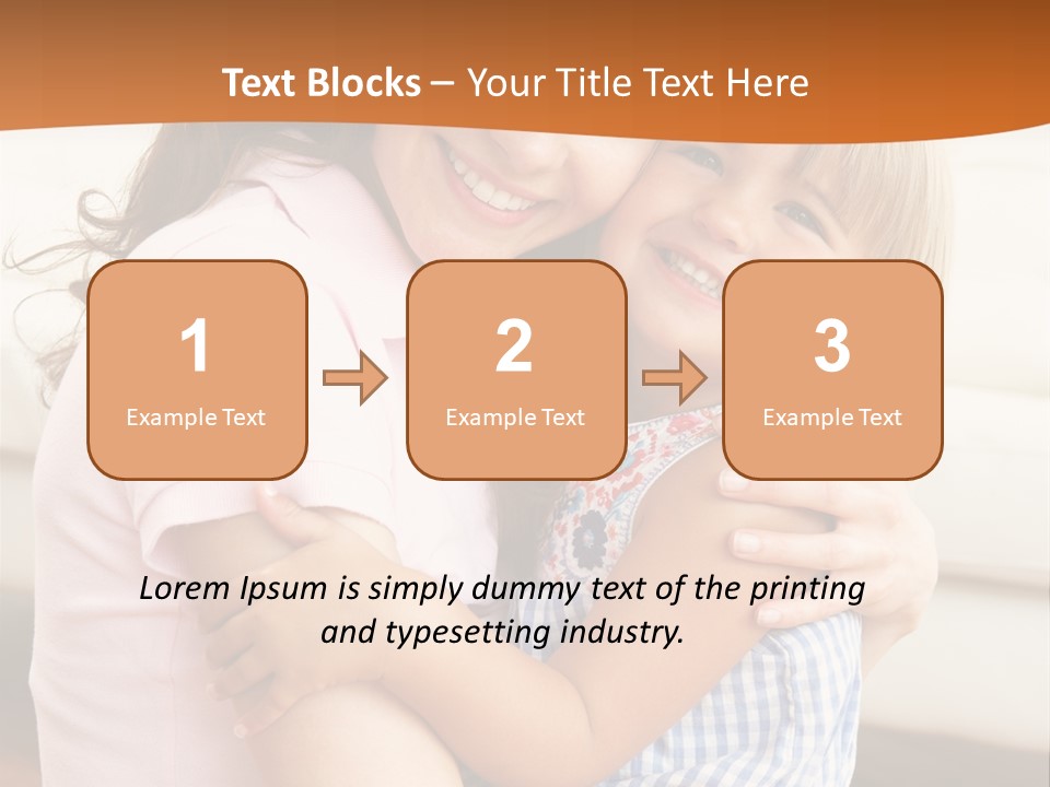 Mother And Daughter PowerPoint Template