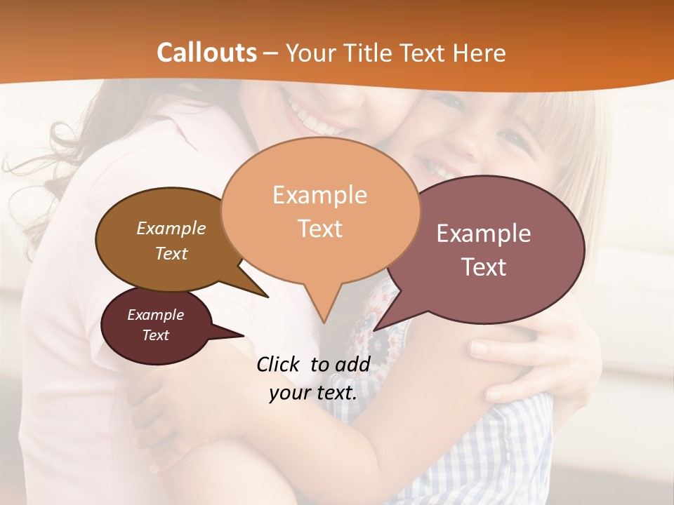 Mother And Daughter PowerPoint Template