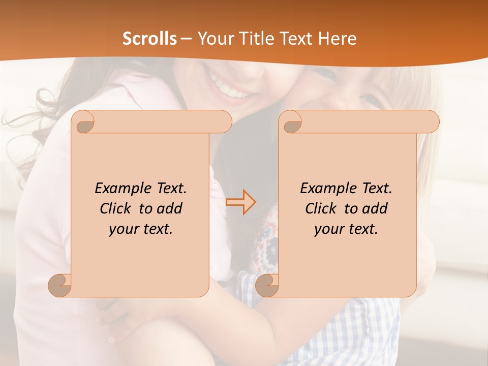 Mother And Daughter PowerPoint Template