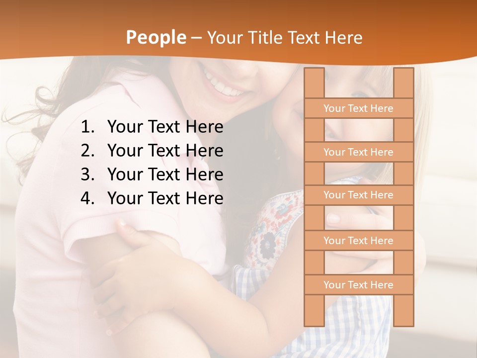 Mother And Daughter PowerPoint Template