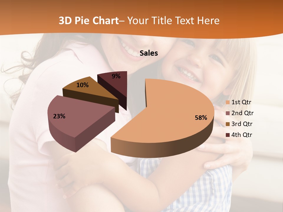 Mother And Daughter PowerPoint Template