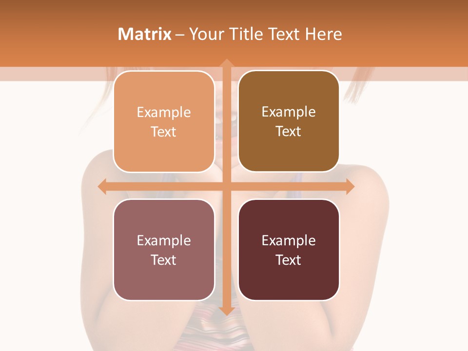 Little Girl With White Background PowerPoint Template