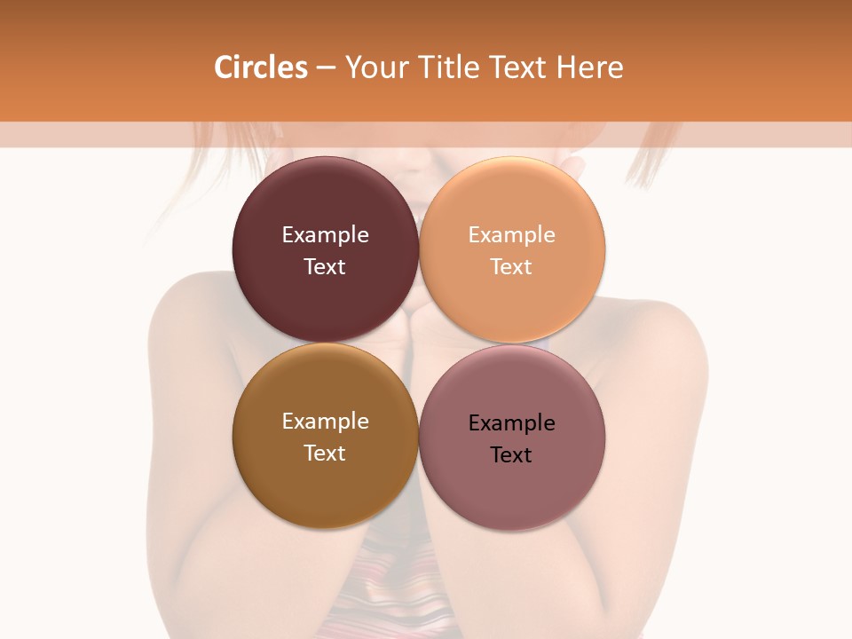 Little Girl With White Background PowerPoint Template