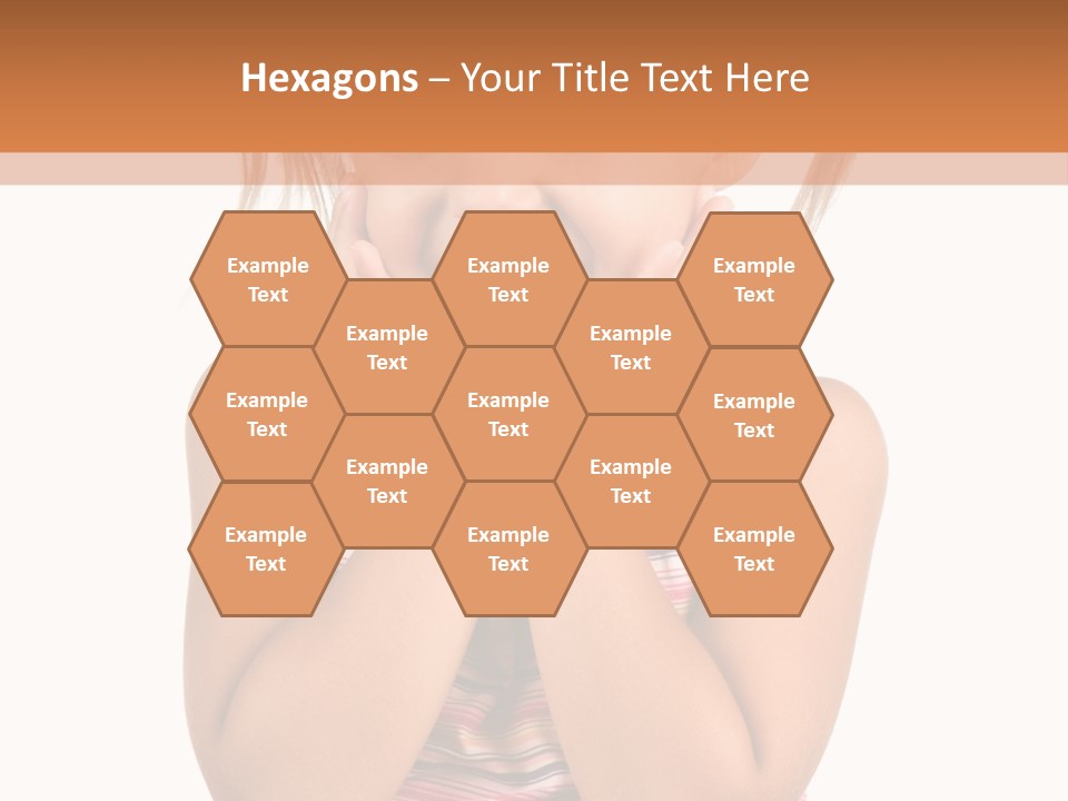 Little Girl With White Background PowerPoint Template