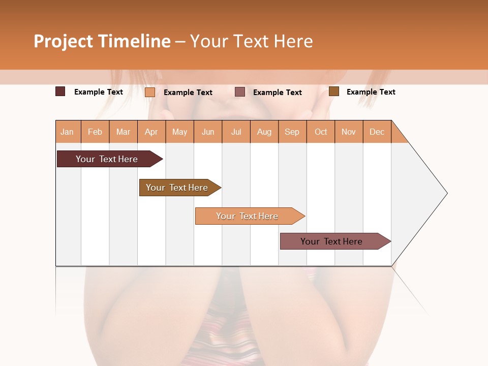 Little Girl With White Background PowerPoint Template