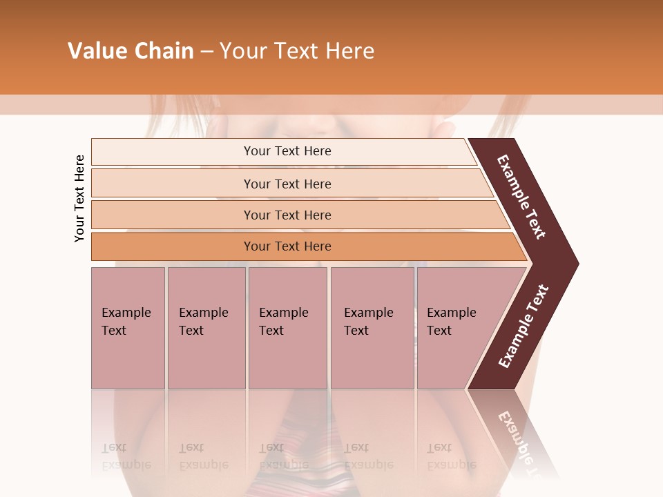 Little Girl With White Background PowerPoint Template