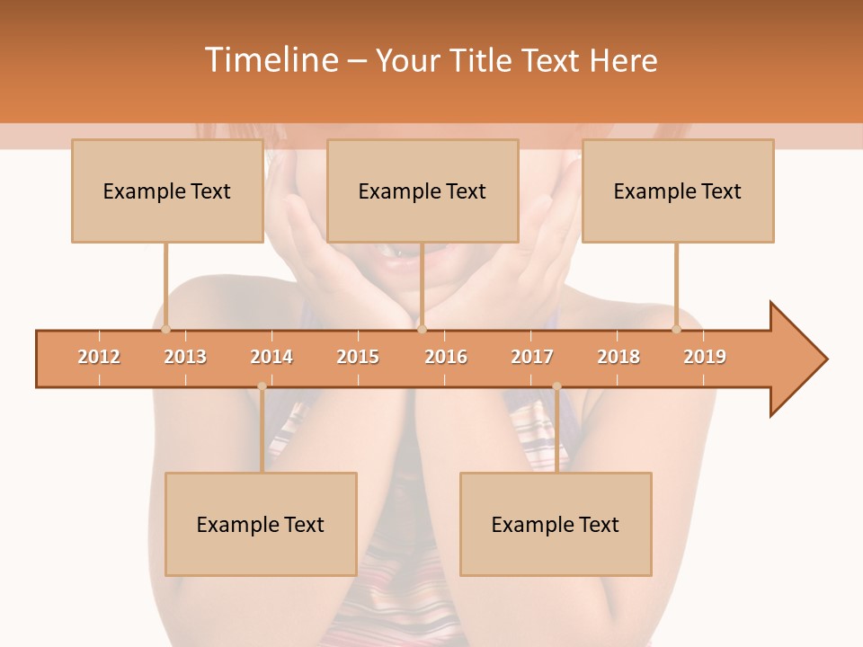 Little Girl With White Background PowerPoint Template