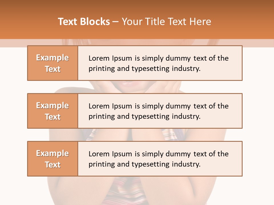 Little Girl With White Background PowerPoint Template