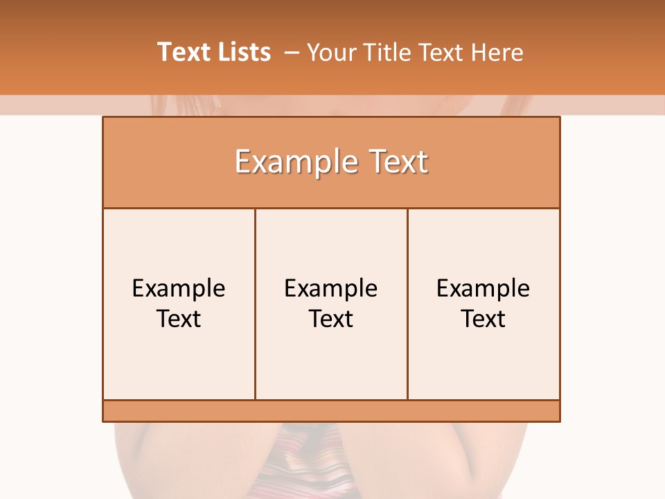 Little Girl With White Background PowerPoint Template