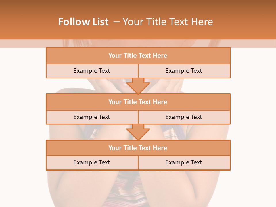 Little Girl With White Background PowerPoint Template