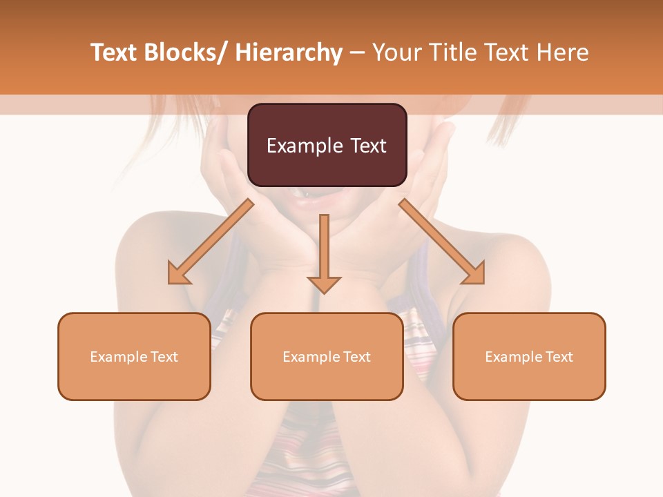 Little Girl With White Background PowerPoint Template